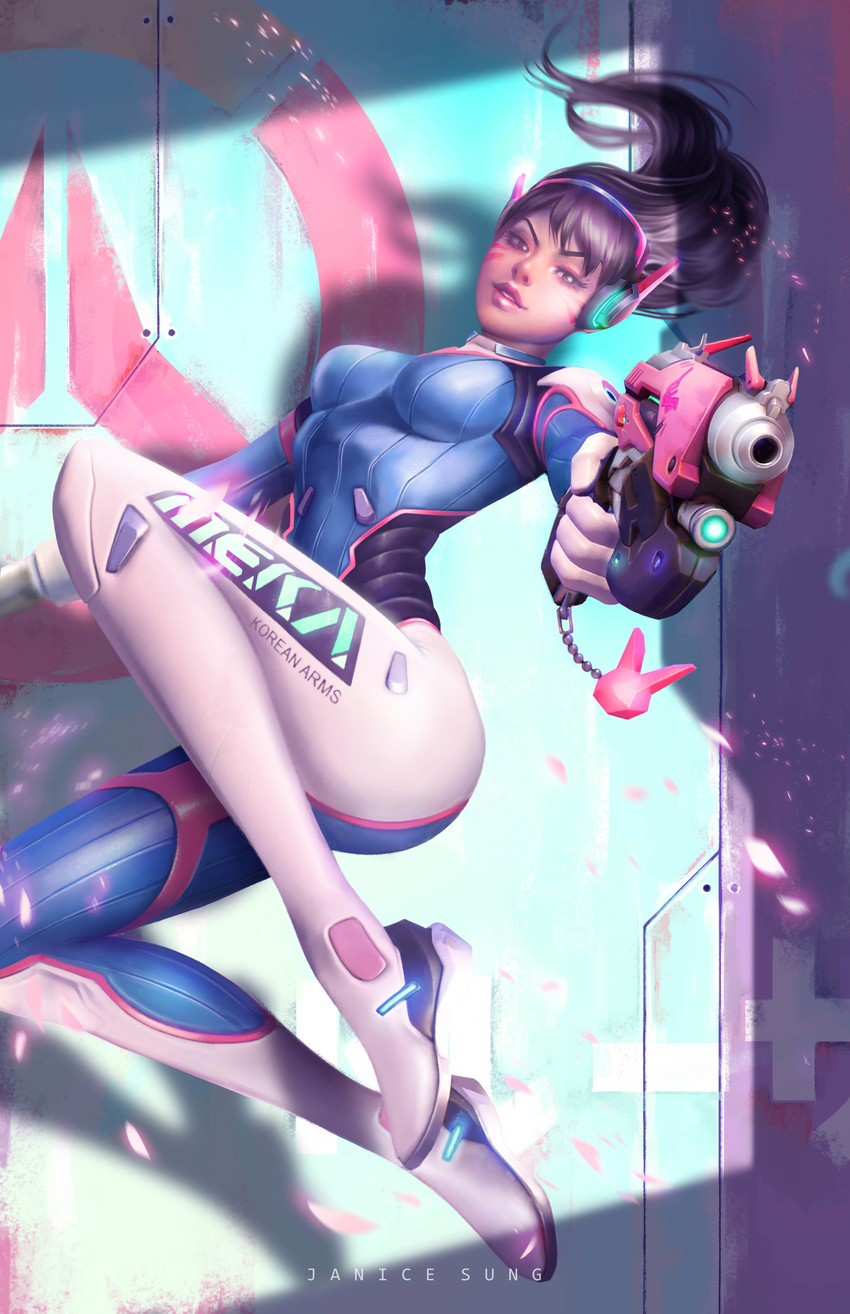 d.va (overwatch and 1 more) drawn by janice_sung