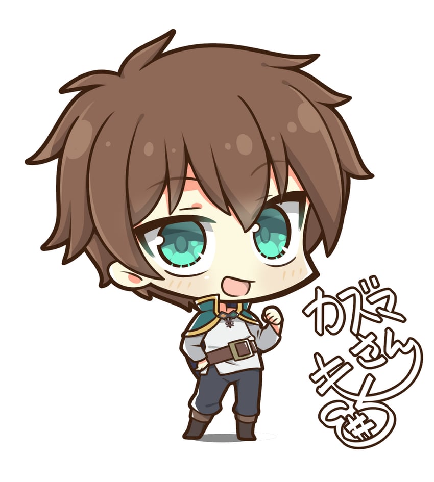 satou kazuma (kono subarashii sekai ni shukufuku wo!) drawn by mochimochi_kinako.