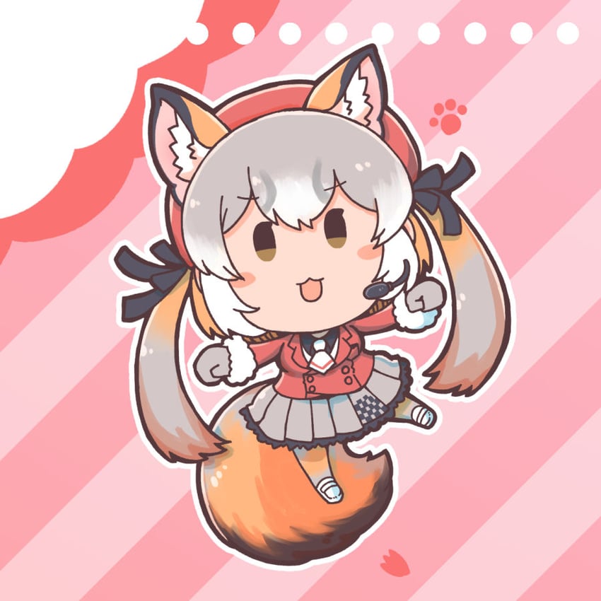 island fox (kemono friends and 1 more) drawn by numazoko_namazu