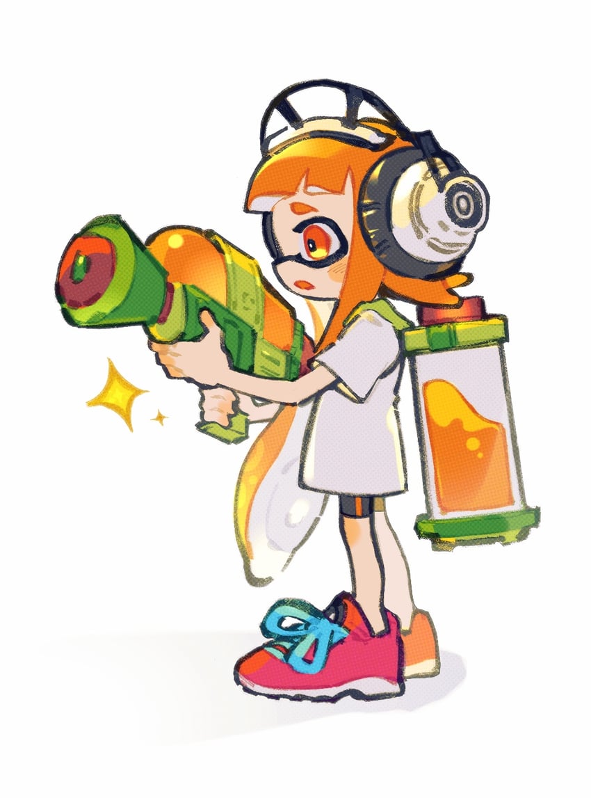 inkling player character, inkling girl, and kaori (splatoon and 1 more) drawn by inari1369