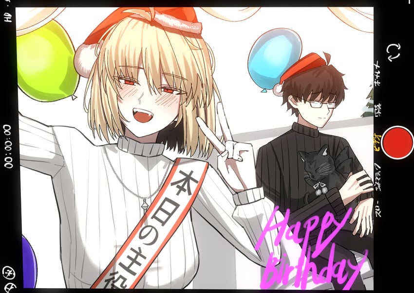arcueid brunestud, tohno shiki, and len (tsukihime) drawn by musi_2nd