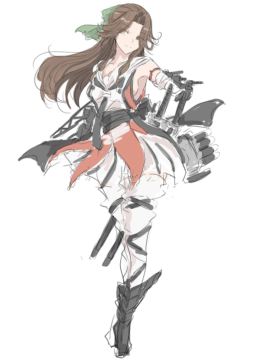 jintsuu and jintsuu kai ni (kantai collection) drawn by ken_(shutenndouji1)