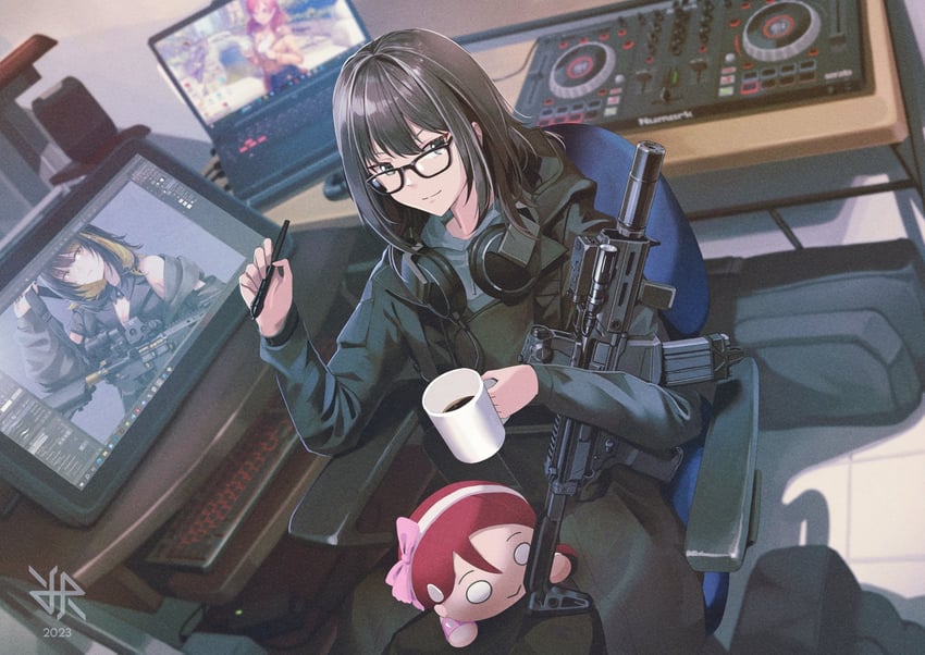 sakurauchi riko and ikaruga luca (original and 4 more) drawn by hiroki_ree