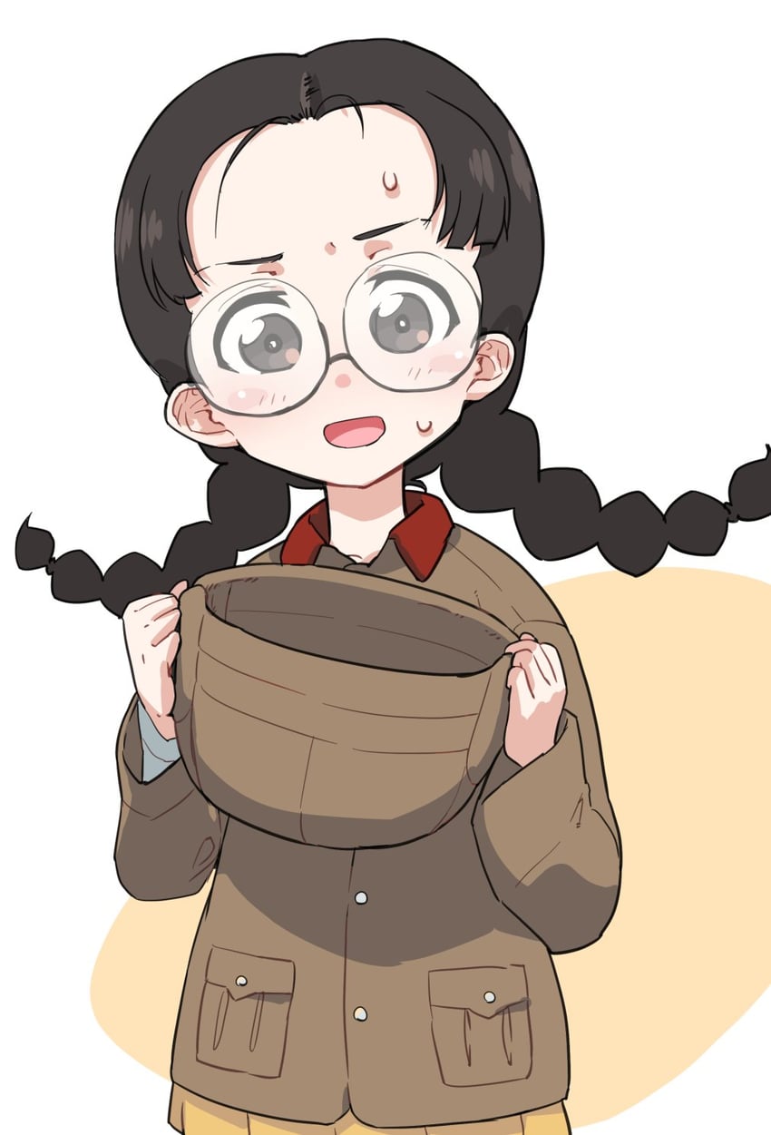fukuda haru (girls und panzer) drawn by monolith_(suibou_souko)