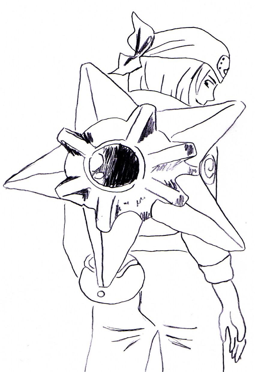 staryu and touji mizuki (pokemon and 1 more) drawn by lee27