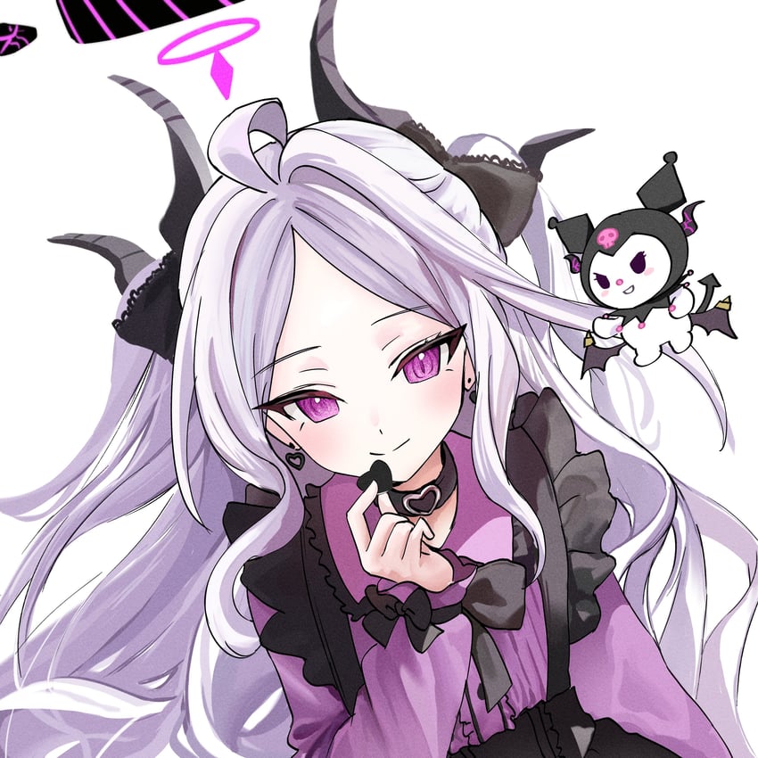 hina and kuromi (blue archive and 2 more) drawn by kukud4th