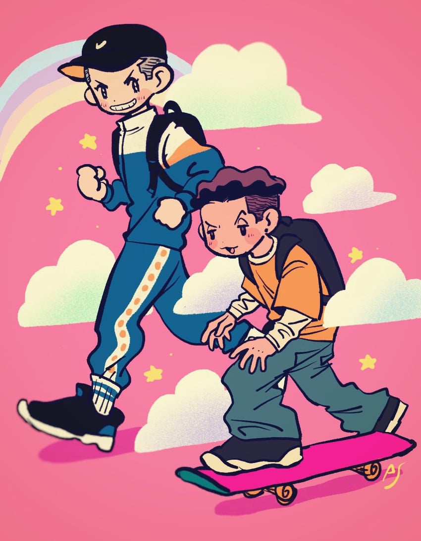 miyagi ryouta and sawakita eiji (slam dunk) drawn by ss0aa