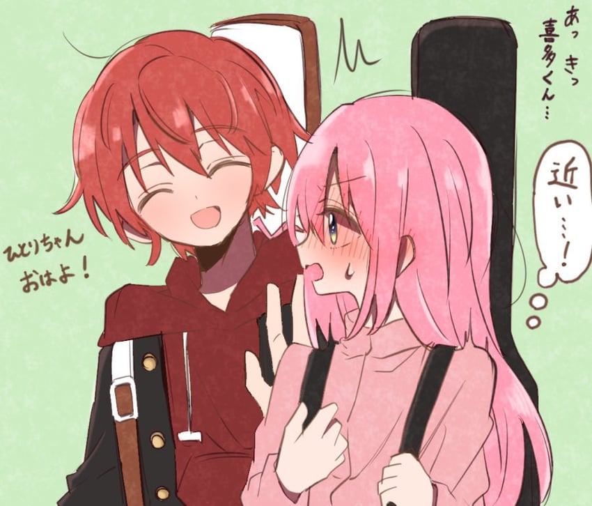 gotoh hitori and kita ikuyo (bocchi the rock!) drawn by warashi67