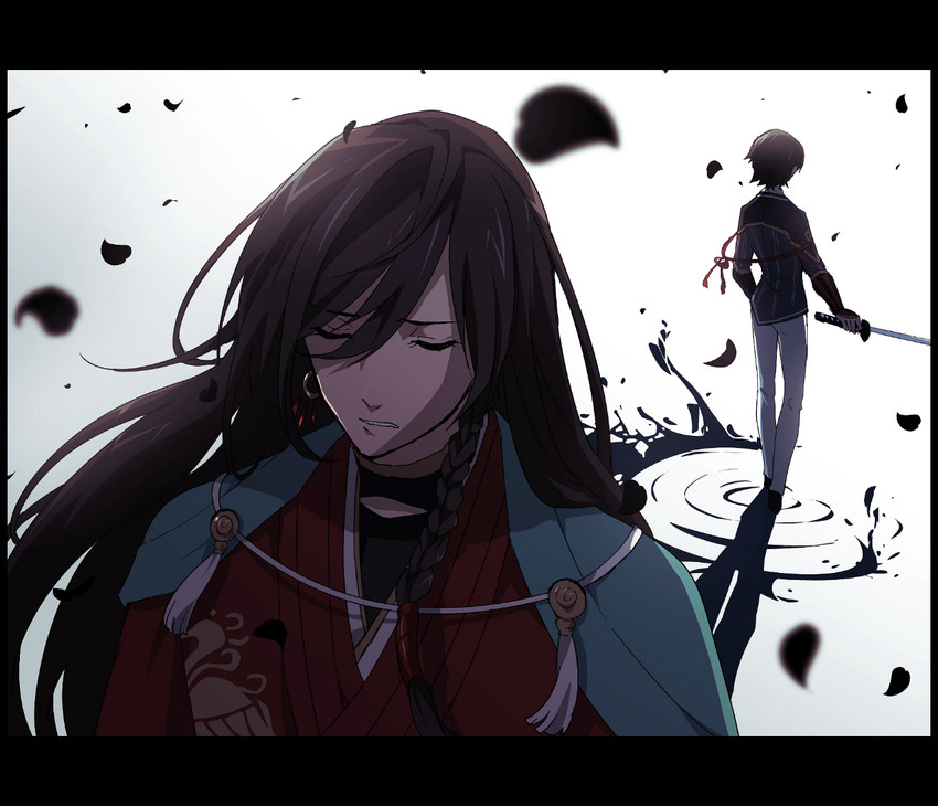 izumi-no-kami kanesada and horikawa kunihiro (touken ranbu) drawn by matsuki_(mikipingpong)