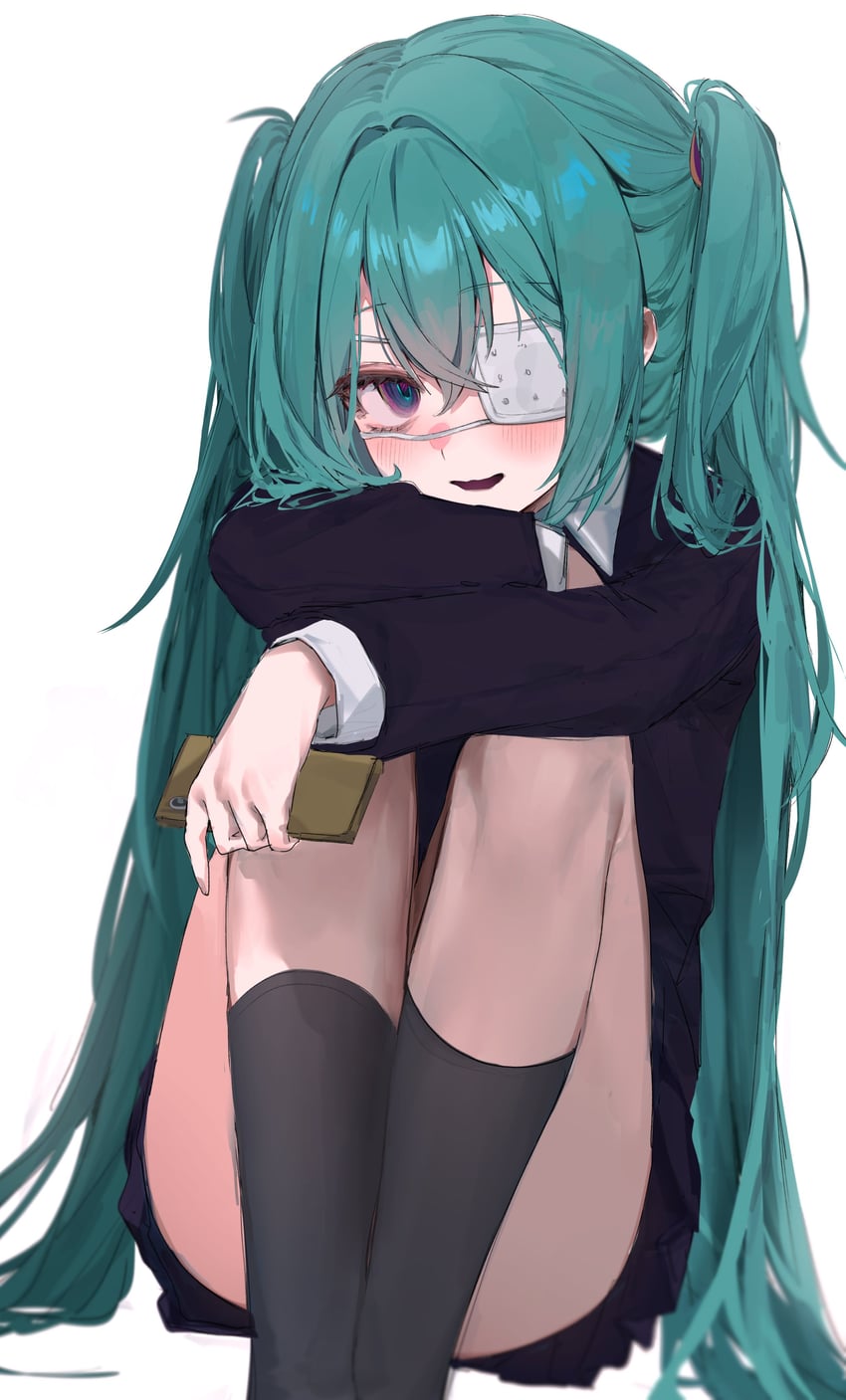 hatsune miku (vocaloid and 1 more) drawn by iomaaki