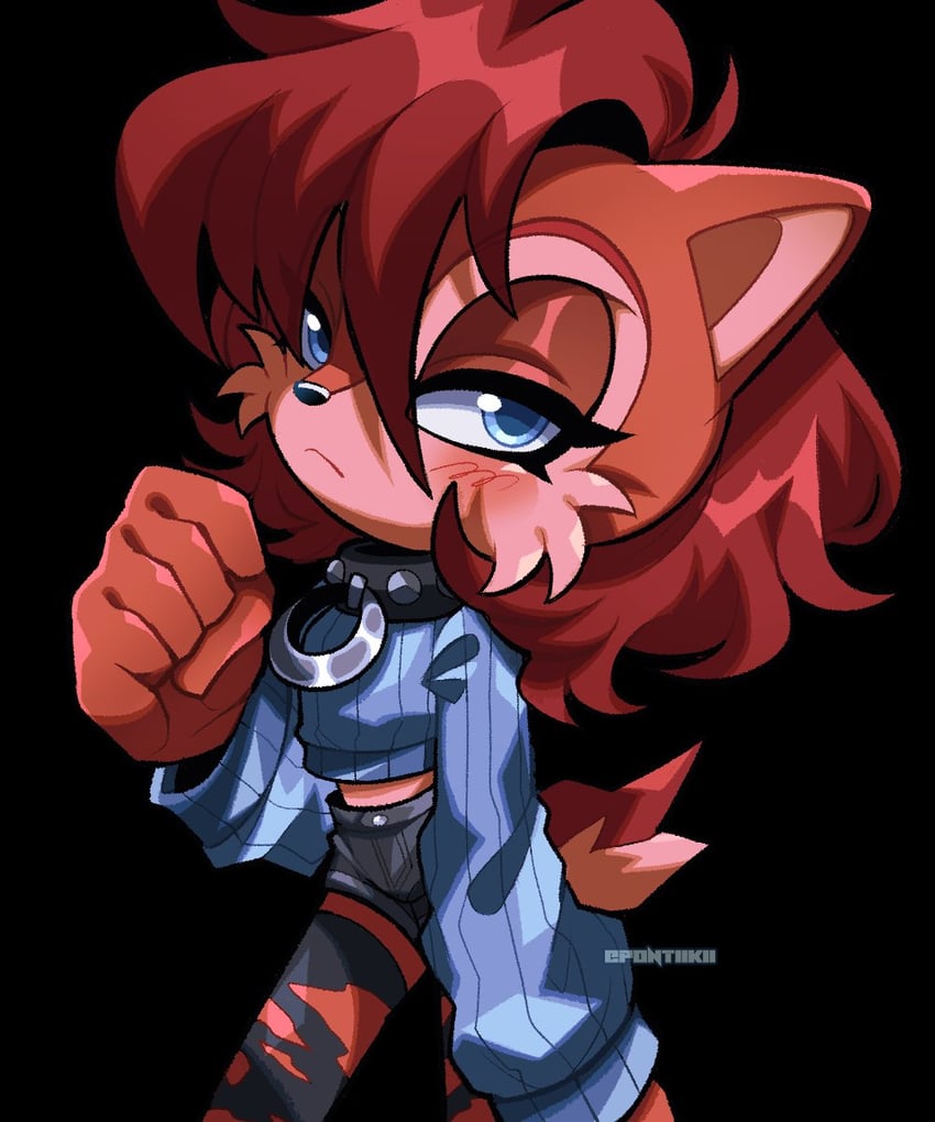 sally acorn (sonic and 1 more) drawn by pontiikii
