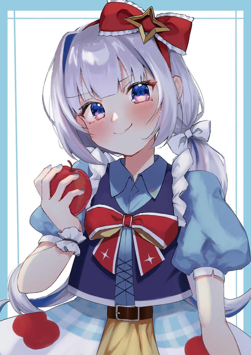 amane kanata and snow white (hololive and 1 more) drawn by iry_illust