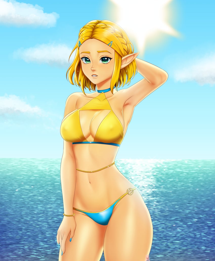 princess zelda (the legend of zelda and 1 more) drawn by melkcoffee