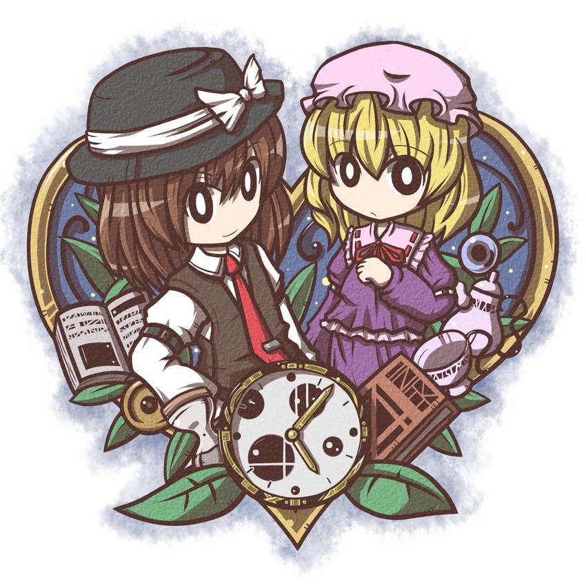 usami renko and maribel hearn (touhou) drawn by fushigi_ebi