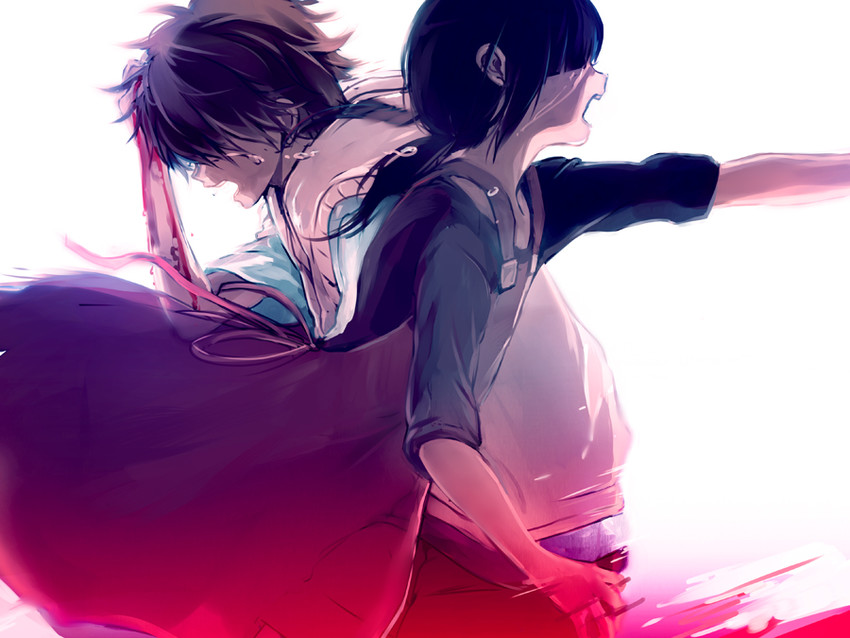 amamiya hibiya and asahina hiyori (kagerou project) drawn by nuriko-kun
