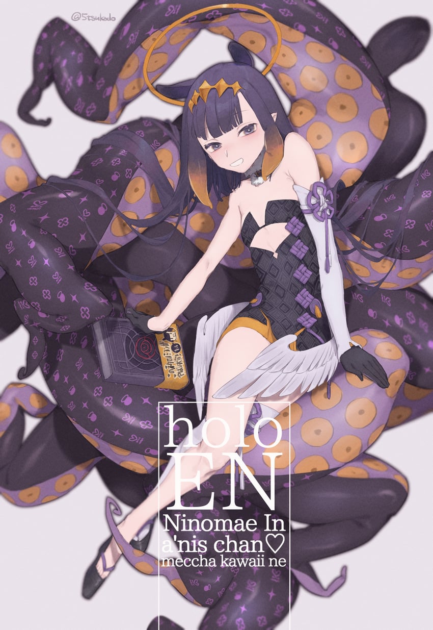 ninomae ina'nis (hololive and 1 more) drawn by 5tsukado