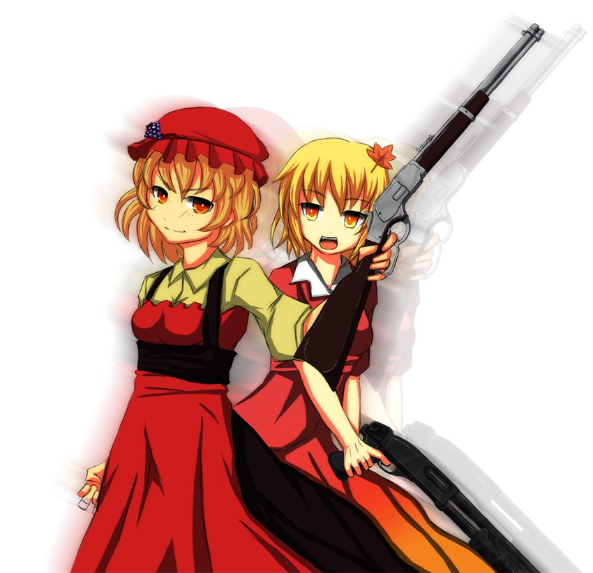 aki minoriko and aki shizuha (touhou) drawn by doyouwantto