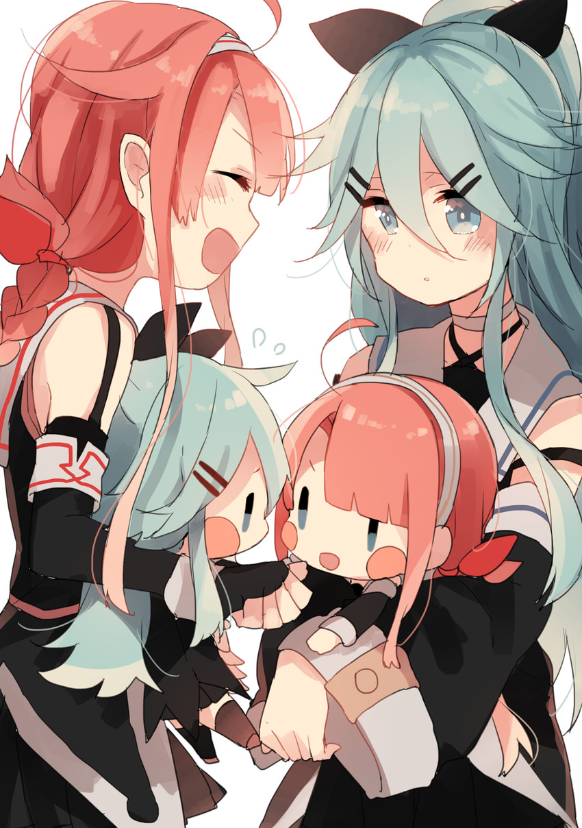 yamakaze, kawakaze, and kawakaze kai ni (kantai collection) drawn by kousaka_karasu
