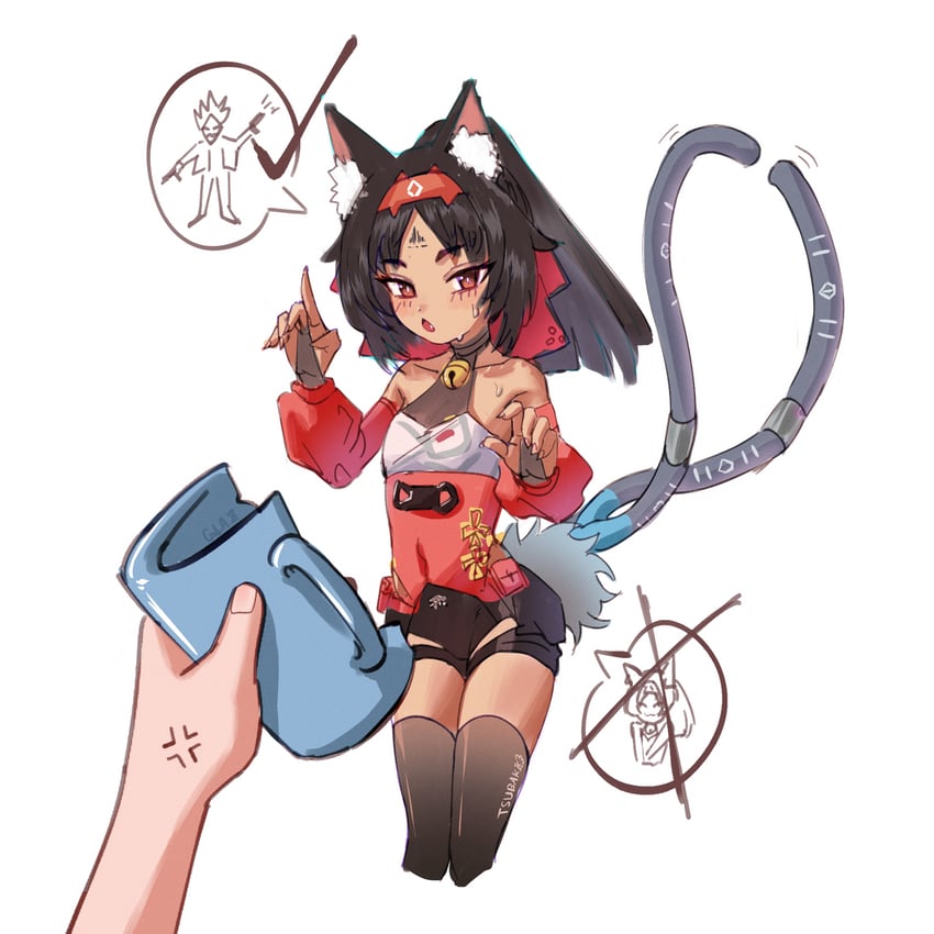 nekomiya mana and billy kid (zenless zone zero) drawn by zeguo2468