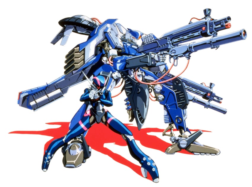 priscilla asagiri and motoslave (bubblegum crisis) drawn by aramaki_shinji