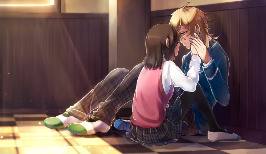 anzu and hakaze kaoru (ensemble stars!) drawn by hyaku_(pixiv_1804749)