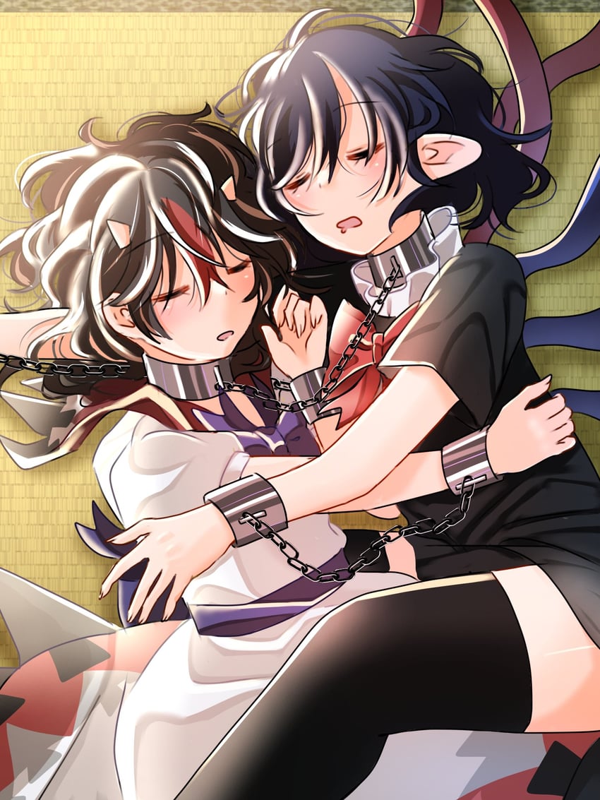 houjuu nue and kijin seija (touhou) drawn by shiya_re27