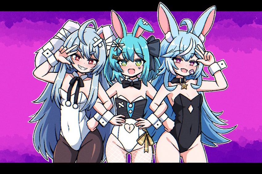 para, nanobites, and krumroll (indie virtual youtuber) drawn by ink_(inksgirls)