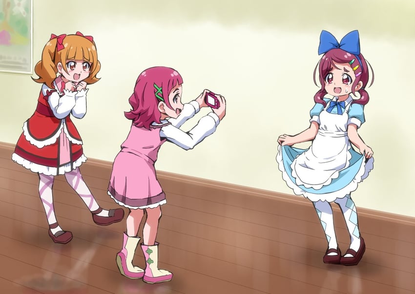 nono hana, aisaki emiru, and nono kotori (precure and 1 more) drawn by yakizakana_(yakizakana10967)