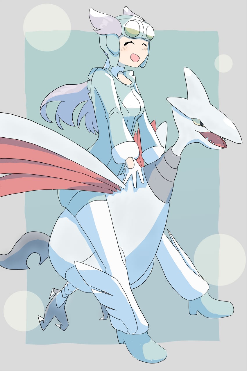 skarmory and winona (pokemon and 1 more) drawn by eco_(rzgs7543)