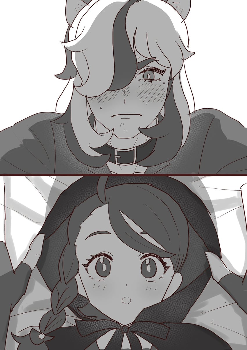 juliana, little red riding hood, arven, and big bad wolf (pokemon and 2 more) drawn by kazumi_yutaka