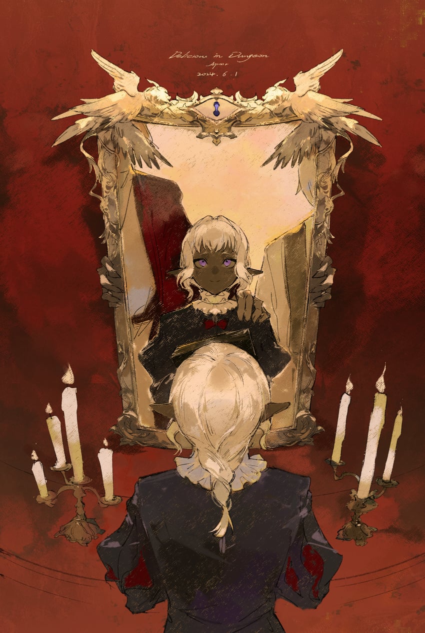 thistle, delgal, and yaad (dungeon meshi) drawn by mei_ren