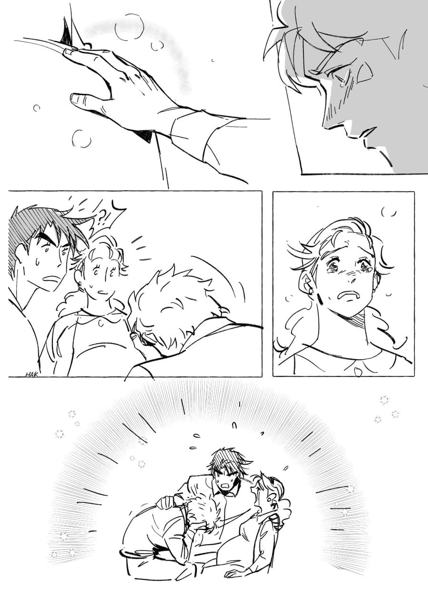 joseph joestar, caesar anthonio zeppeli, and suzi q (jojo no kimyou na bouken and 1 more) drawn by hakmonss