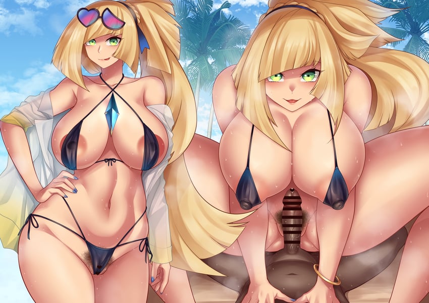lusamine (pokemon and 1 more) drawn by yasuaki_ex