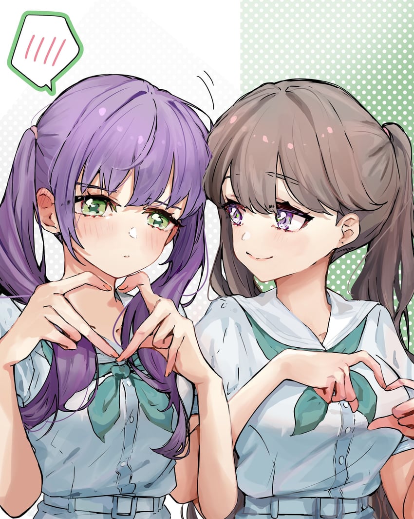 fujishima megumi and otomune kozue (love live! and 1 more) drawn by jin_(oihlf)