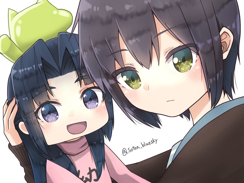 nagato yuki, asakura ryoko, achakura, and kimidori-san (suzumiya haruhi no yuuutsu and 1 more) drawn by soten_bluesky