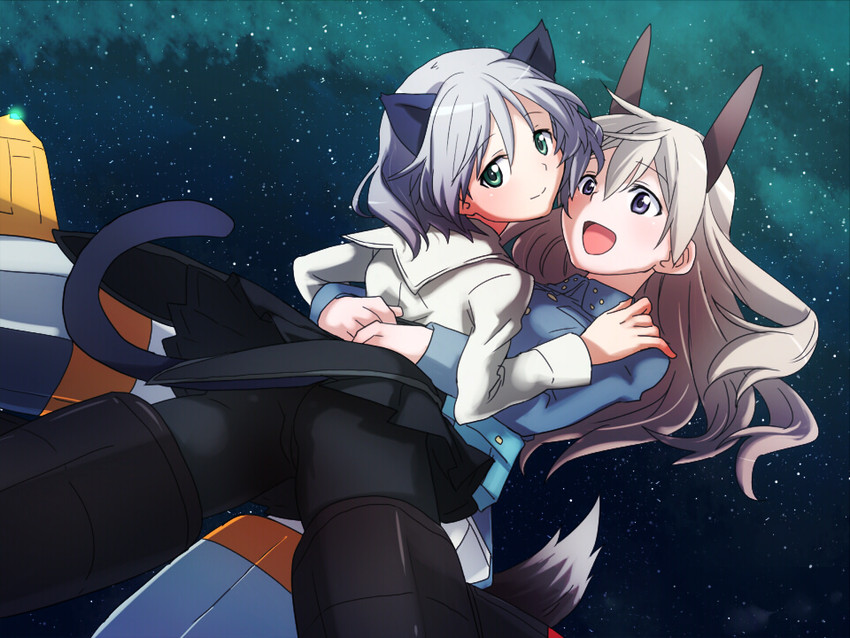 sanya v. litvyak and eila ilmatar juutilainen (world witches series and 1 more) drawn by @@@_(eckzahn)
