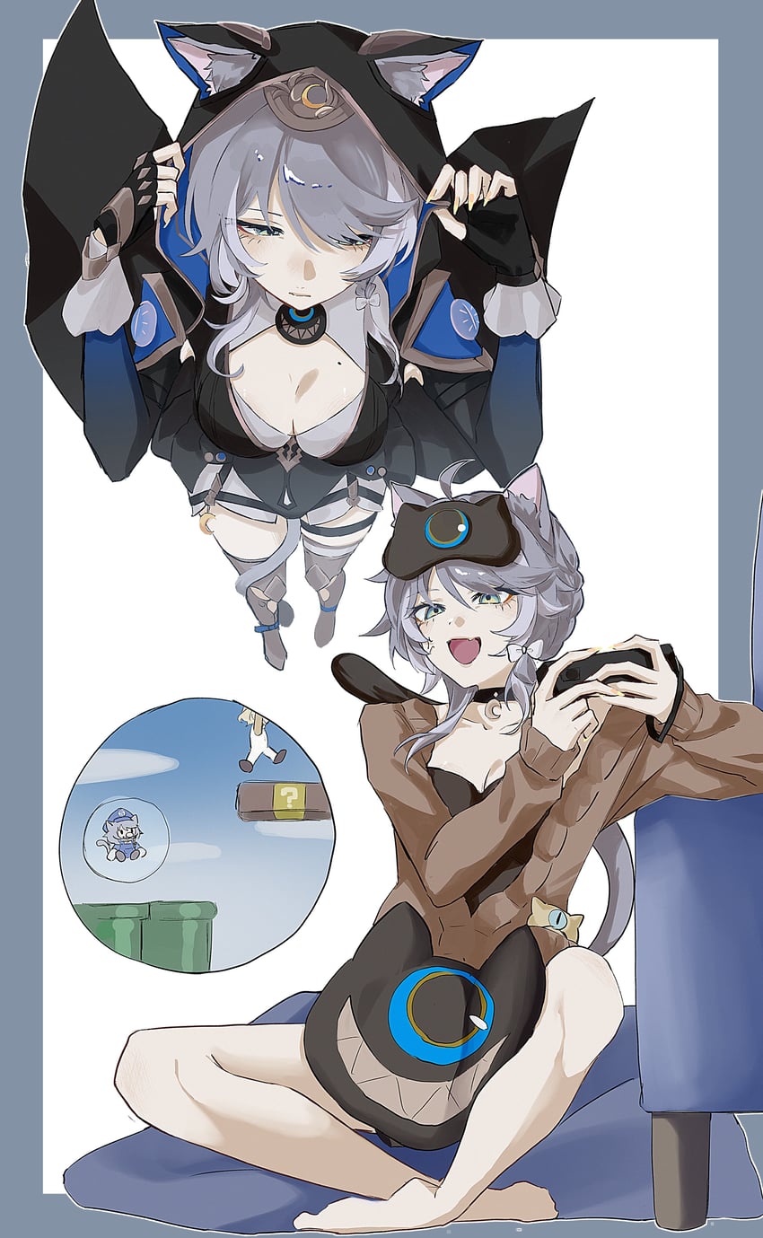 cipher (honkai and 2 more) drawn by naruse_azusa