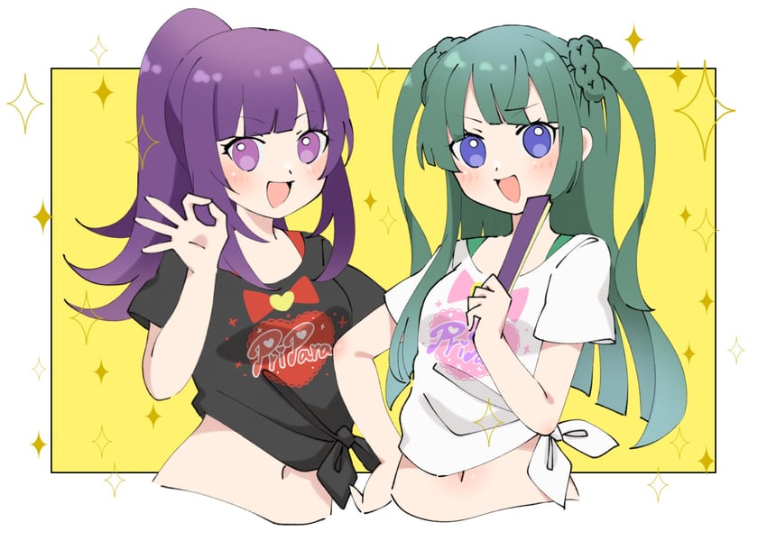 tsukikawa chili and hanazono shuka (pretty series and 2 more) drawn by hachimu_yan