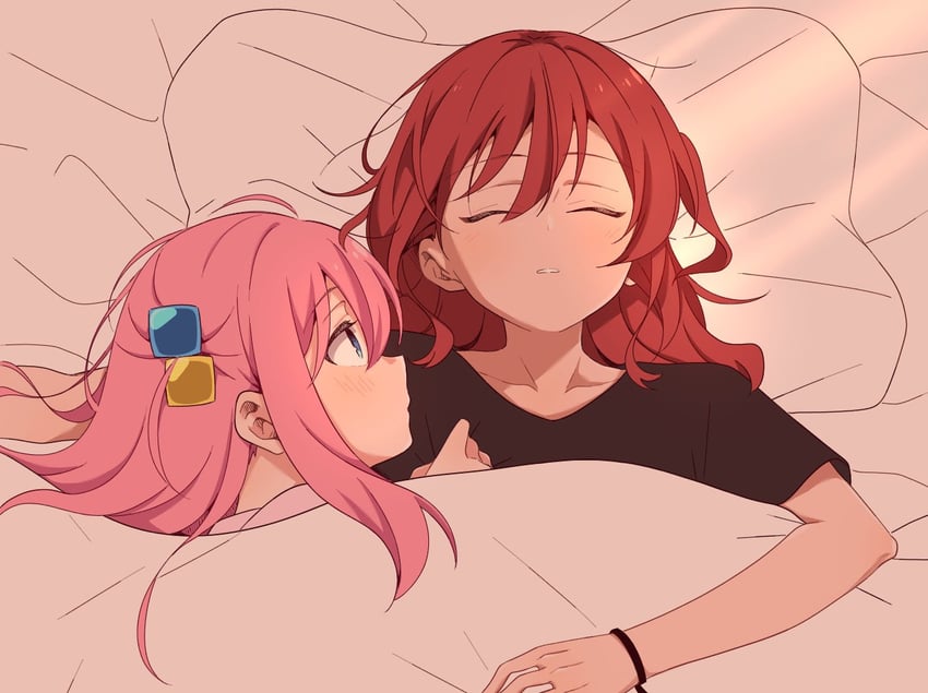 gotoh hitori and kita ikuyo (bocchi the rock!) drawn by nukazuke_(kzhto)