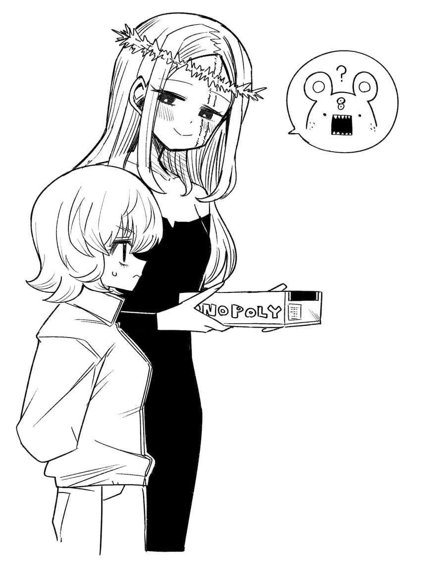 morena prudo and borksen (hunter x hunter and 1 more) drawn by kudach_i