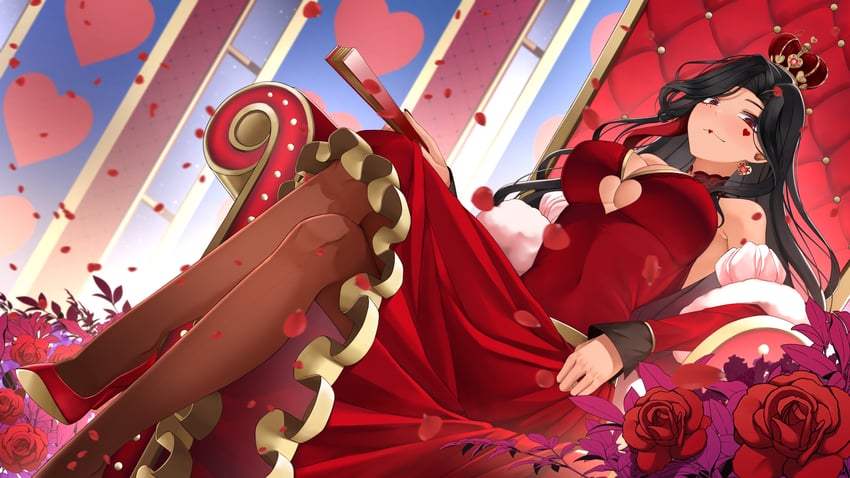 scarle yonaguni and queen of hearts (nijisanji and 2 more) drawn by landacdeus