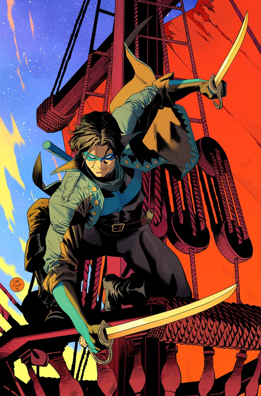 dick grayson and nightwing (dc comics and 1 more) drawn by dan_mora
