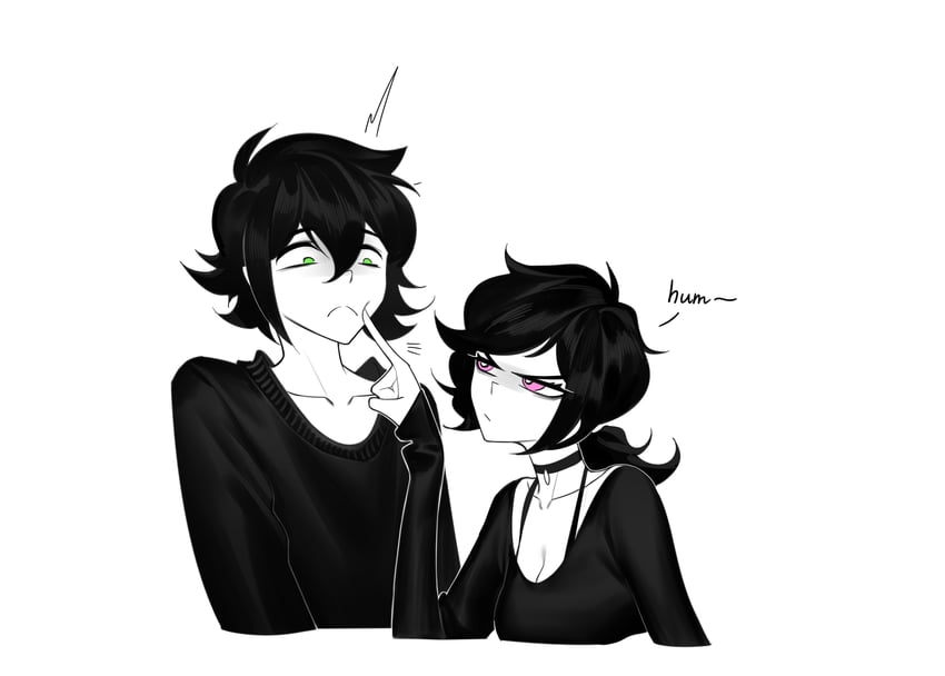 ashley graves and andrew graves (the coffin of andy and leyley) drawn by aierlaobo