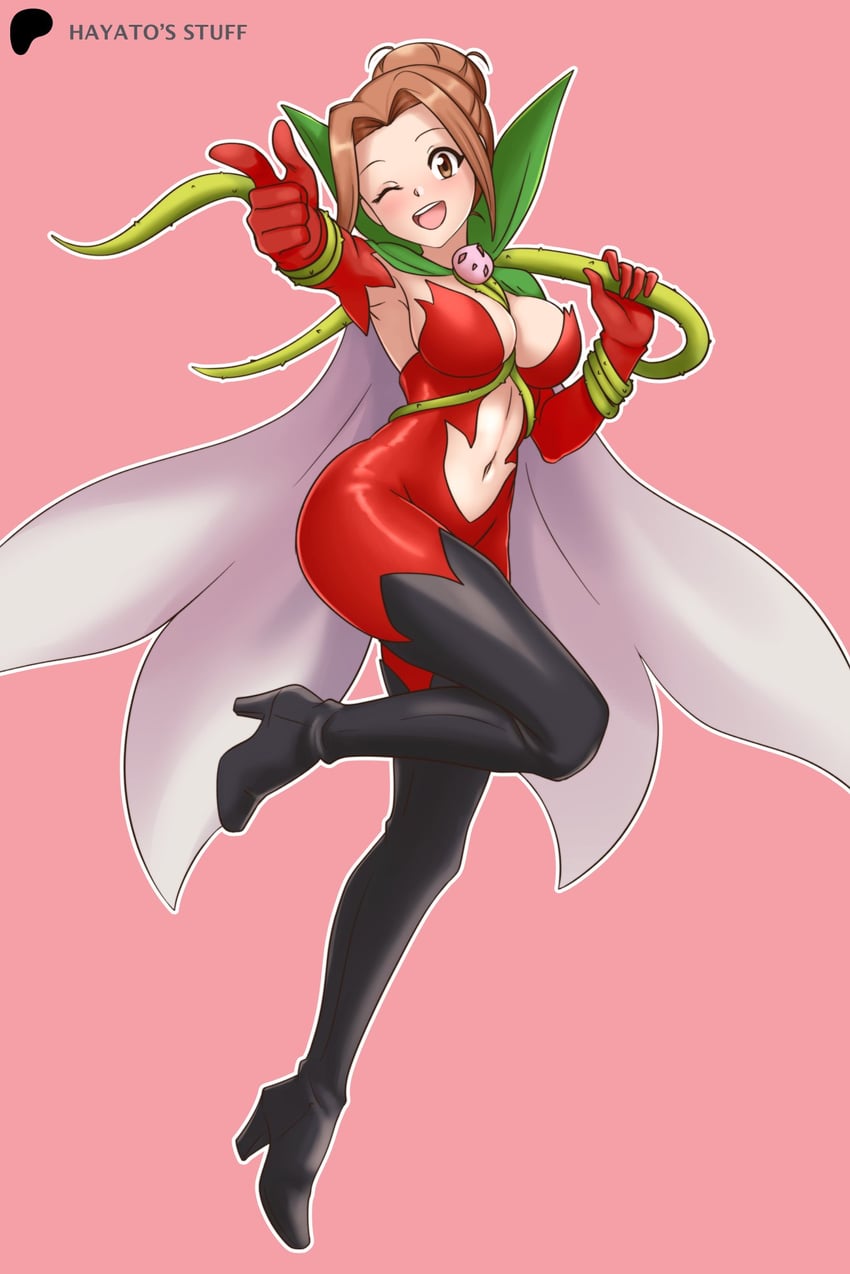 tachikawa mimi and rosemon (digimon and 1 more) drawn by hayato_stuff