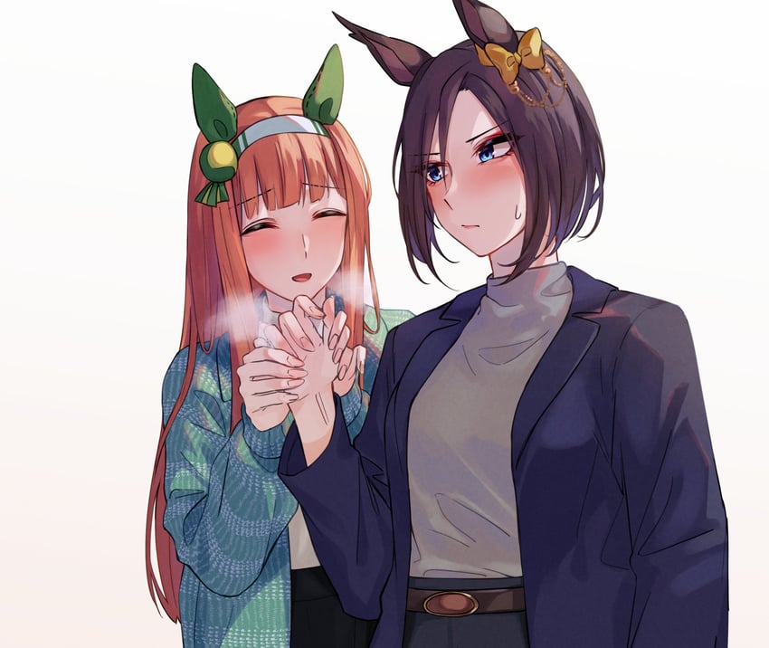 silence suzuka and air groove (umamusume) drawn by sugamo_(rainysnowy108)