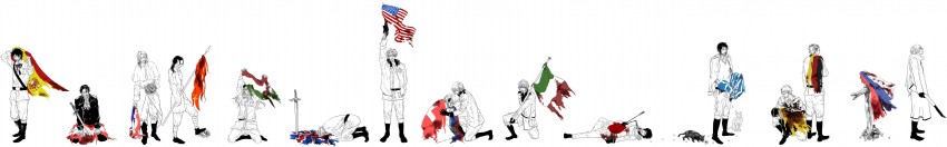 america, united kingdom, japan, russia, china, and 11 more (axis powers hetalia) drawn by komatsu_(lyjji)