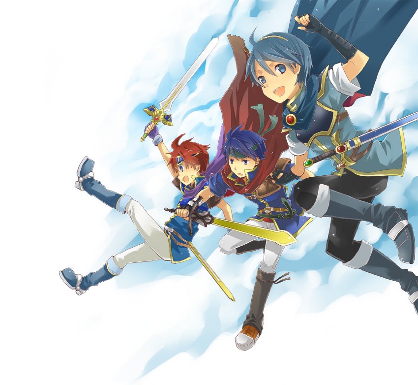 ike, marth, and roy (fire emblem and 3 more) drawn by menoko