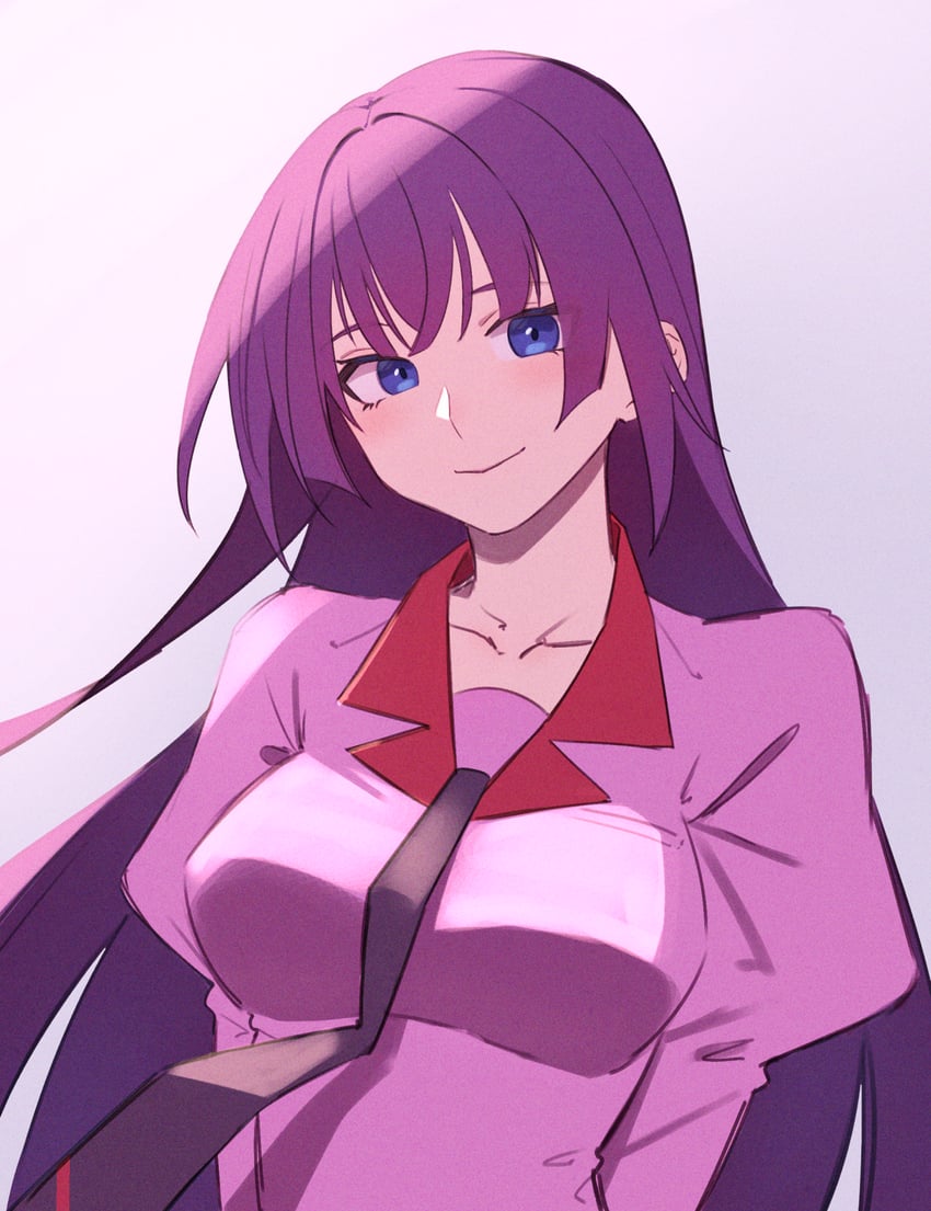 senjougahara hitagi (monogatari and 1 more) drawn by shimizu_tomoki