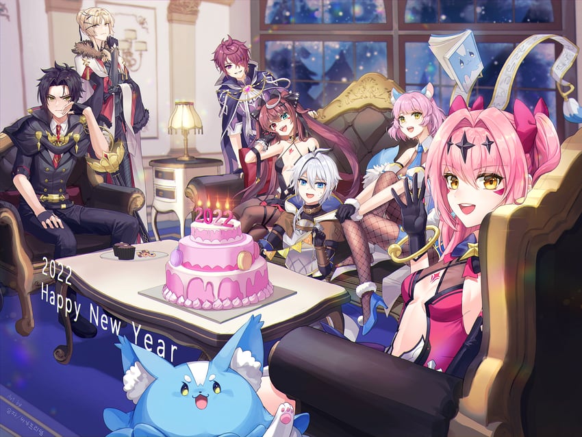 luluca, top model luluca, mercedes, arkasus, rass elclare, and 5 more (epic seven) drawn by sungja