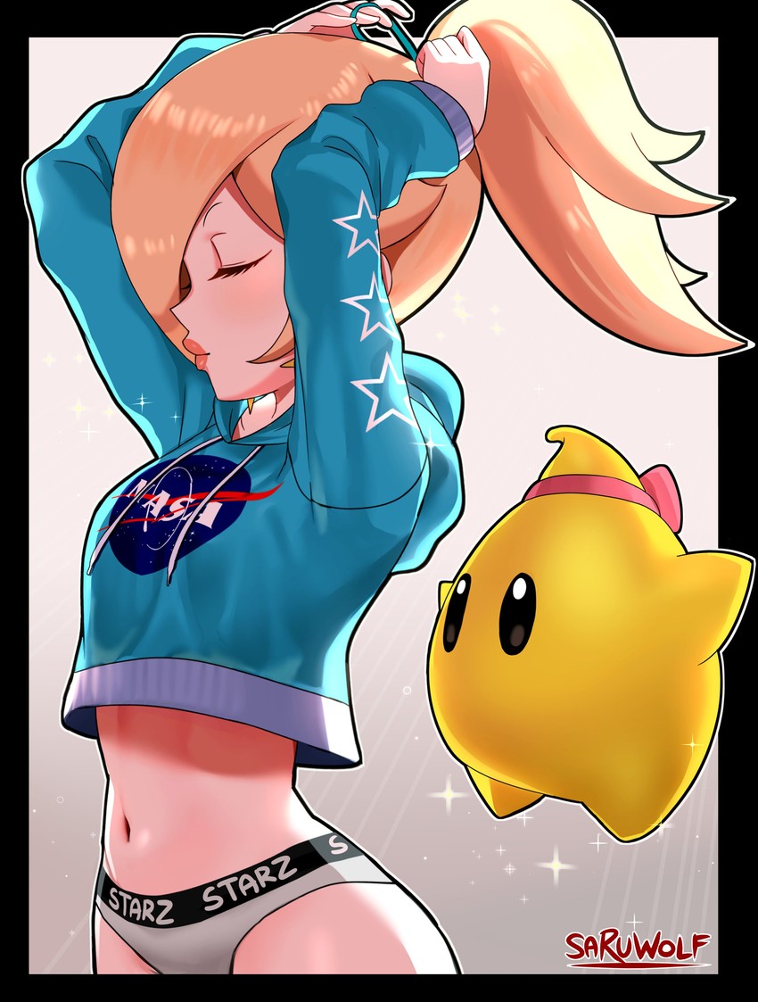 rosalina and luma (mario and 1 more) drawn by sarukaiwolf